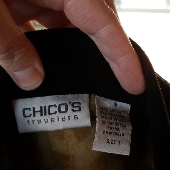 Chico's Travelers Jacket Size 1 (M/8) - Picture 3 of 4